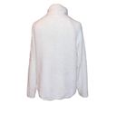 Athletic Works  Womens Sweater Large 12/14 White Sherpa Pullover Fleece Pockets Photo 3