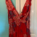 Free People Marnie Printed Red Dress Photo 2