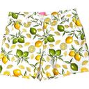 Isaac Mizrahi  New York Tailored Shorts Chino Lemon Printed Flat Front Womens 16 Photo 0