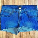 Venus  Medium Wash High Rise Denim Shortie Shorts Size 8 Photo 0