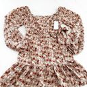 Lush Clothing LUSH Pink Brown Floral Wrap Dress | NEW | Small Photo 6