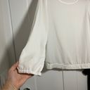 Michael Kors oversized medium/fitted large white top, bridal bachelorette top Photo 4