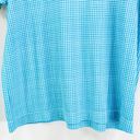 Cabin creek  Blue White Vintage 1990s Gingham Check Plaid Top Photo 6