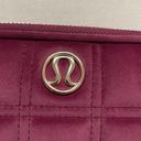 Lululemon Camera Crossbody Bag 2L Quilted Velour- Wine Berry/Gold Photo 1