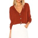 Lovers + Friends  adella Cardigan sweater cropped burnt orange rust sz S revolve Photo 1