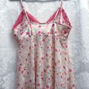 Secret Treasures  Polka Dot Floral Print Lace Trim Sheer Tank Nightie Size L GUC Photo 2