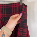 Polo NWT  Ralph Lauren 100% Silk Red Plaid Handkerchief A Line Skirt size 14 Photo 6