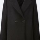 Uniqlo NWT new  black wool blend tailored coat medium Photo 0