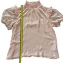 Tommy Hilfiger  Short Sleeve Chiffon Ruffle Blouse Womens Size Medium M Softcore Photo 5