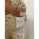 Cupshe NWT  X JoJo Plunging Crochet Cutout Coverup Midi Dress Beige Womens Size S Photo 3