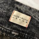 Alice + Olivia  Womens Amazing Paperbag Girlfriend Jeans In Acid Black Stretch 29 Photo 2