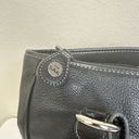 The Sak  Black Pebbled Leather Shoulder Bag Purse Double Straps Medium Tote Photo 6