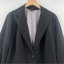 Torrid  Blazer Size 3X Ruched Sleeves Curvy Plus Size Black Career Business Work Photo 4