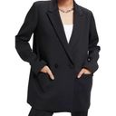 Good American  Black Long Sleeve Oversized Button Front Blazer size 7/US 4XL Photo 0