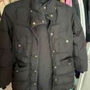 J.Crew Black Puffer Coat Photo 3