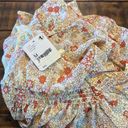 Free People  Bonnie Mini Dress Floral Orange/Cream NEW Size Medium Photo 4