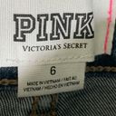 PINK - Victoria's Secret  2" Denim Distressed Fray Hem Short Photo 2