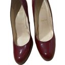 Christian Louboutin  Red Patent Leather Wedge Heel Pump SZ EU 38 US 7.5 Photo 2