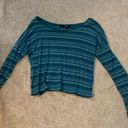 Forever 21 Blue Striped Long Sleeve Photo 0