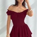 Princess Polly Size 8  Love Galore Romper Deep Cherry Red Photo 0