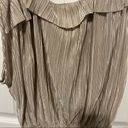 Oysho  gold tank cold shoulder top in small Photo 1