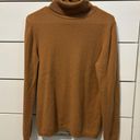 Garnet Hill  Essential Cashmere Turtleneck Sweater Brown Photo 2