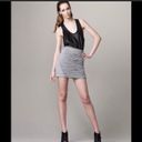 Rag and Bone  Gray Knit Ruched Mini Skirt Photo 8