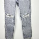 ZARA  Grey Heavyweight Denim Jeans w/ Distressing Size US 4, Eur 36 Photo 1