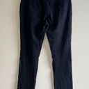 Eileen Fisher  Woman Black Ankle Crop Jean Size 8 Soft Knit Feel 5 Pocket Design Photo 4