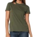 n:philanthropy Zander Distressed Short Sleeve Cotton T Shirt Olive Green Medium Photo 1