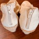 Brash ivory braided  t-strap wedges size 7.5 Photo 2