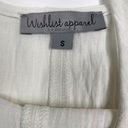 Wishlist  APPAREL Sleeveless Scoop Neck Textured Flowy Tank Top Ivory Size Small Photo 11