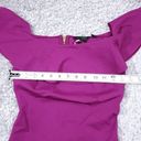 Ted Baker  Frill Detail Bardot Top Ruffle Purple NWT Ted Size 0 US Women's 2 Photo 5