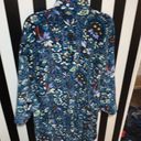 Vera Bradley  Plush Hooded Robe EUC Blue Floral Large /Extra Large Woman’s 14/16 Photo 5