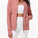 Lululemon Women’s Pink Full Length Scuba Hoodie Size 8 in Rose Photo 0