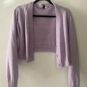 H&M Purple Cardigan Lavender Button Photo 0