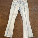 Dear John  High Rise Light Wash Flare Frayed Front Seam Jeans Size 25 Photo 0