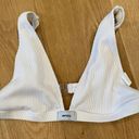 Boohoo  Bride Plunge Bikini Crop Top & Tanga Bikini Brief in White Photo 6