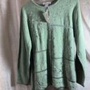 Dress Barn New  Green Button Up Sweater XL Photo 1