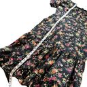 Black Halo  NEW Nadir Puff Long Sleeve Floral Ruffle Dress Garden Glow Black 10 Photo 12