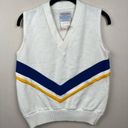 Vintage Blue Cheerleader  Yellow White Vest - size EU 36 US 2 Photo 0