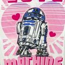 Star Wars  R2D2 Love Machine Juniors T-Shirt New White‎ Pink NWT Photo 1