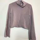 Lululemon  City Trek Turtleneck Smoky Blush merino wool cropped sweater size 6 Photo 5