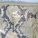 DKNY NEW  Gold Leather Python Snakeskin HANDBAG Convertible Crossbody Chain Purse Photo 6