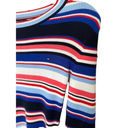 Tommy Hilfiger  Womens Ribbed Knit Striped Sweater Dress White Red Blue Size XS Photo 4