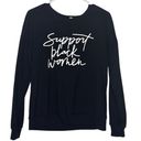 Nine West  “support black women” crewneck size small Photo 1