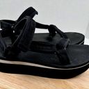 Teva  Platform Athletic Black and White Sport Strap Sandals US 9 EU 40 Like New Photo 8