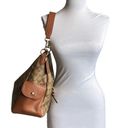 Coach  Pennie C1523 Signature Shoulder Crossbody Bag Purse Handbag Khaki/Redwood Photo 3