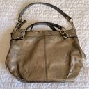 Coach  The BROOK Metallic Gold with Chunky Silver Hardware Hobo Purse Bag Photo 3