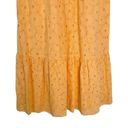 Rails  Tina Embroidered Eyelet Cotton Midi Dress in Marigold Size S NWT Photo 7